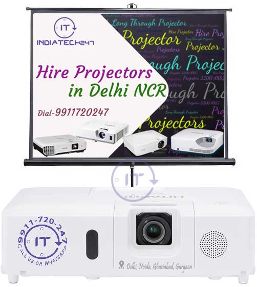 projectors on rent delhi